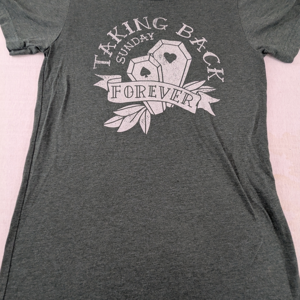 Taking Back Sunday Forever Grey Concert Tee Size Small